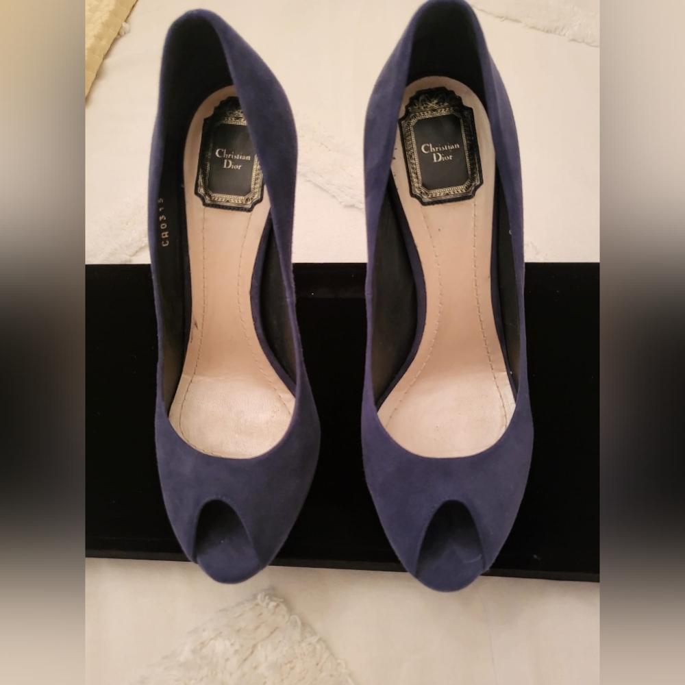 Navy Dior Pumps